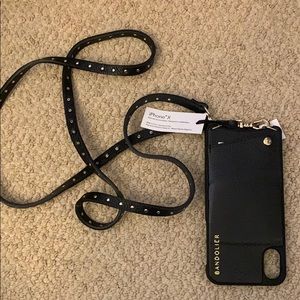 Brand New Bandolier iPhone X case and strap black